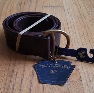 Bills Khakis D-Ring Buckle Leather Belt